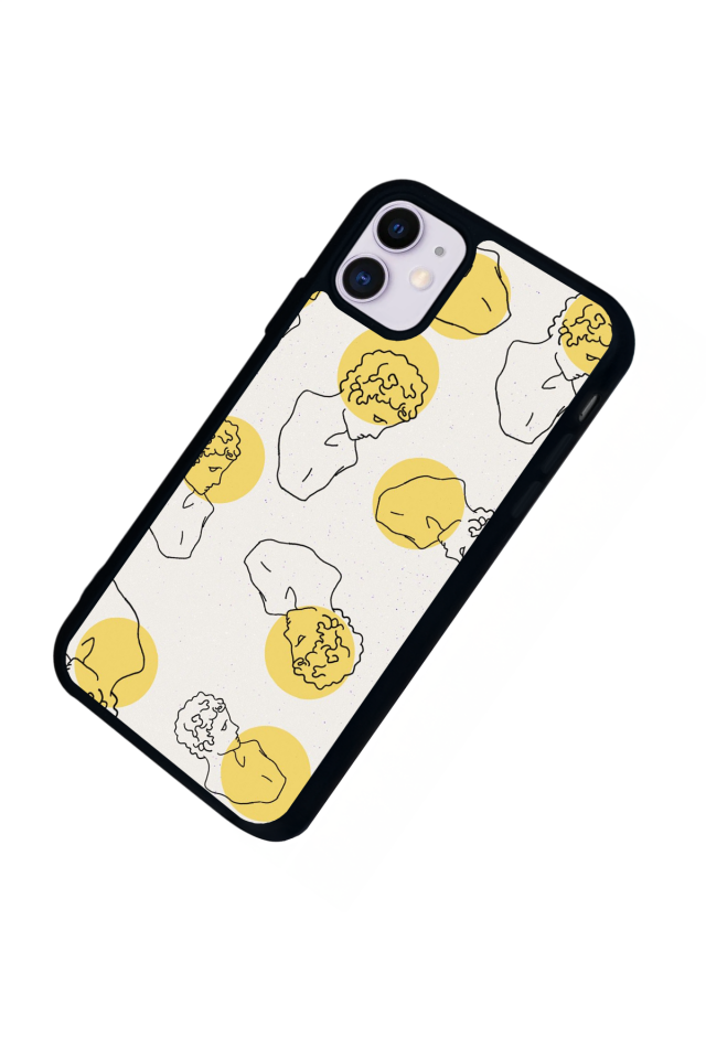 iPhone 11 Uyumlu Line Art Tasarımlı Glossy Premium Kılıf