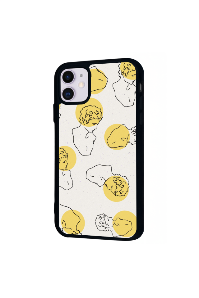 iPhone 11 Uyumlu Line Art Tasarımlı Glossy Premium Kılıf