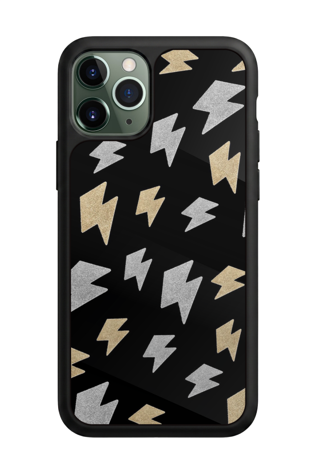 iPhone 11 Pro Uyumlu Simsek Tasarımlı Glossy Premium Kılıf