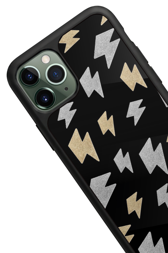 iPhone 11 Pro Uyumlu Simsek Tasarımlı Glossy Premium Kılıf