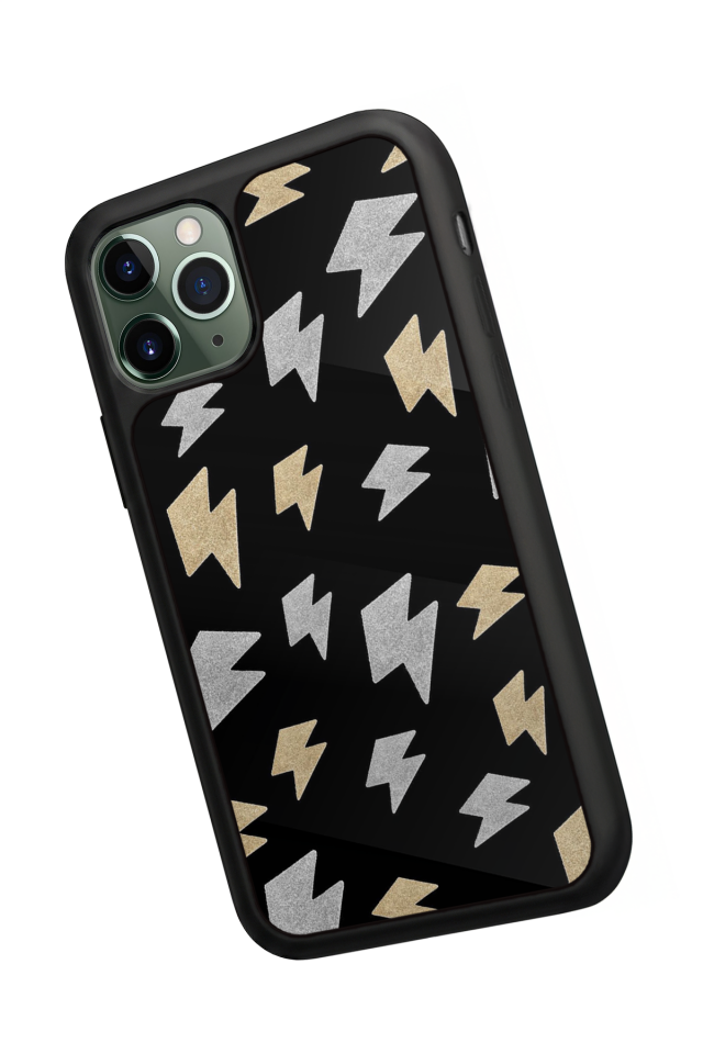 iPhone 11 Pro Uyumlu Simsek Tasarımlı Glossy Premium Kılıf