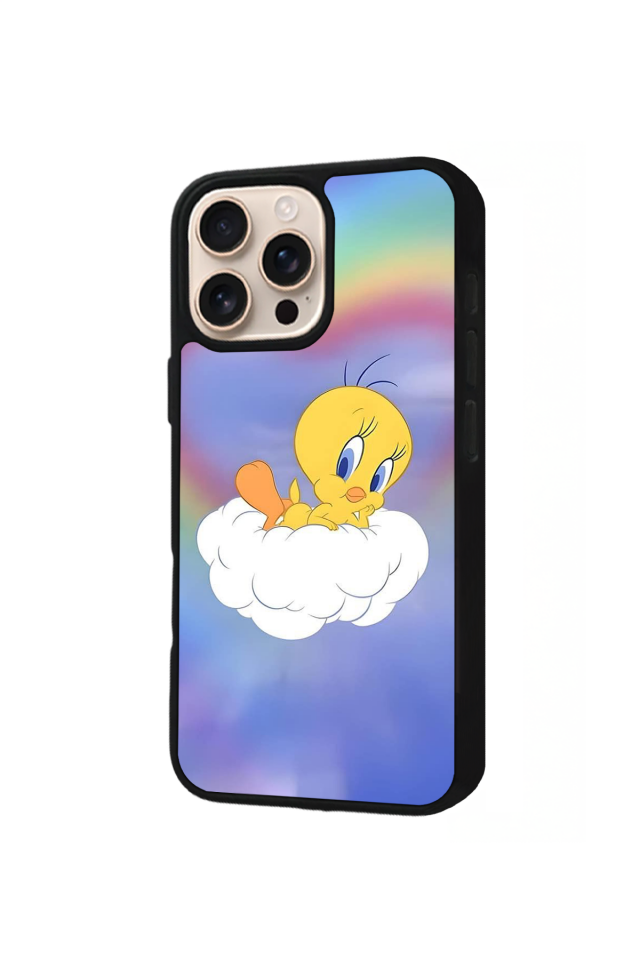 iPhone 15 Pro Uyumlu Tweety Tasarımlı Glossy Premium Kılıf
