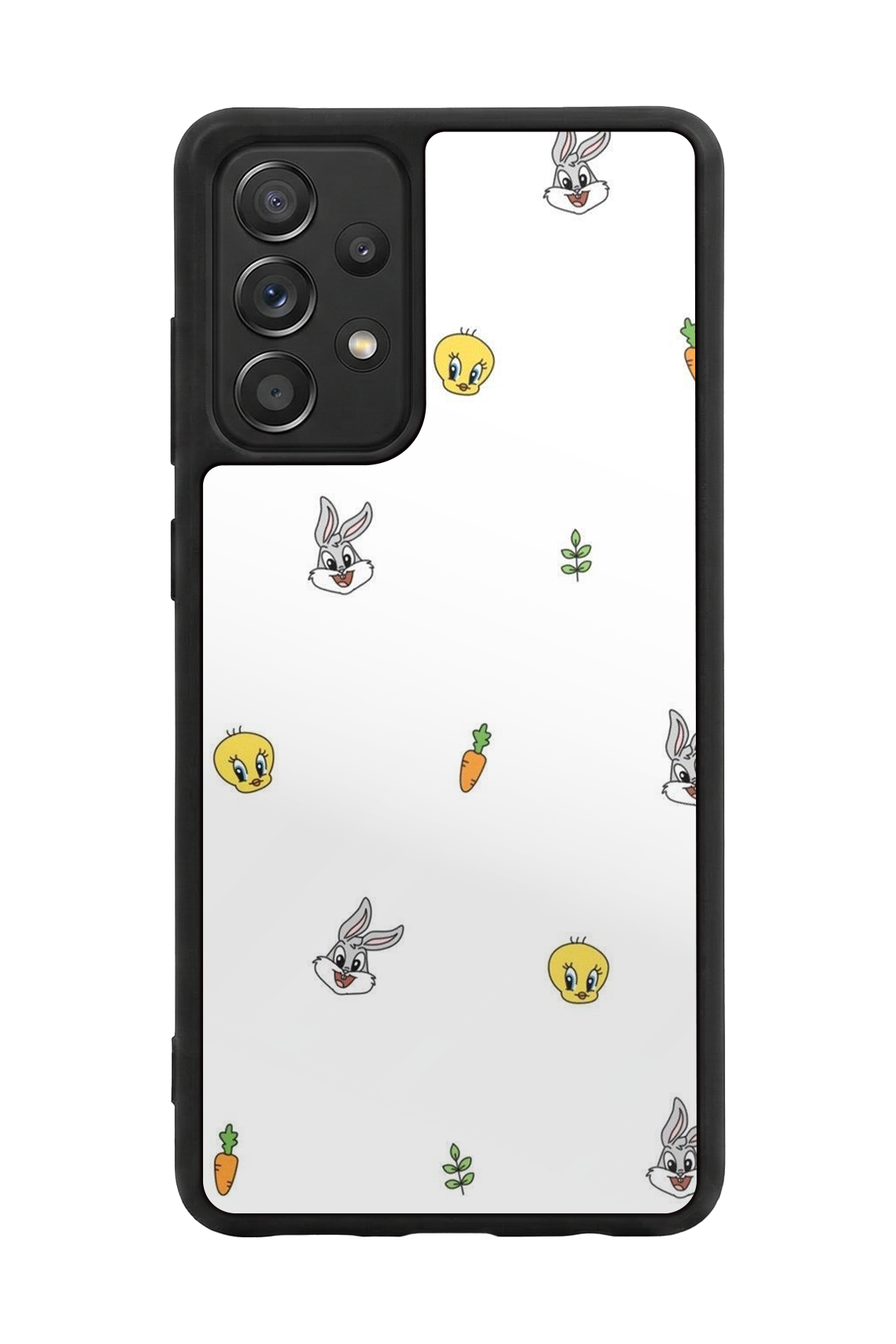 Samsung Galaxy A72 Uyumlu Tweety Tasarımlı Glossy Premium Kılıf