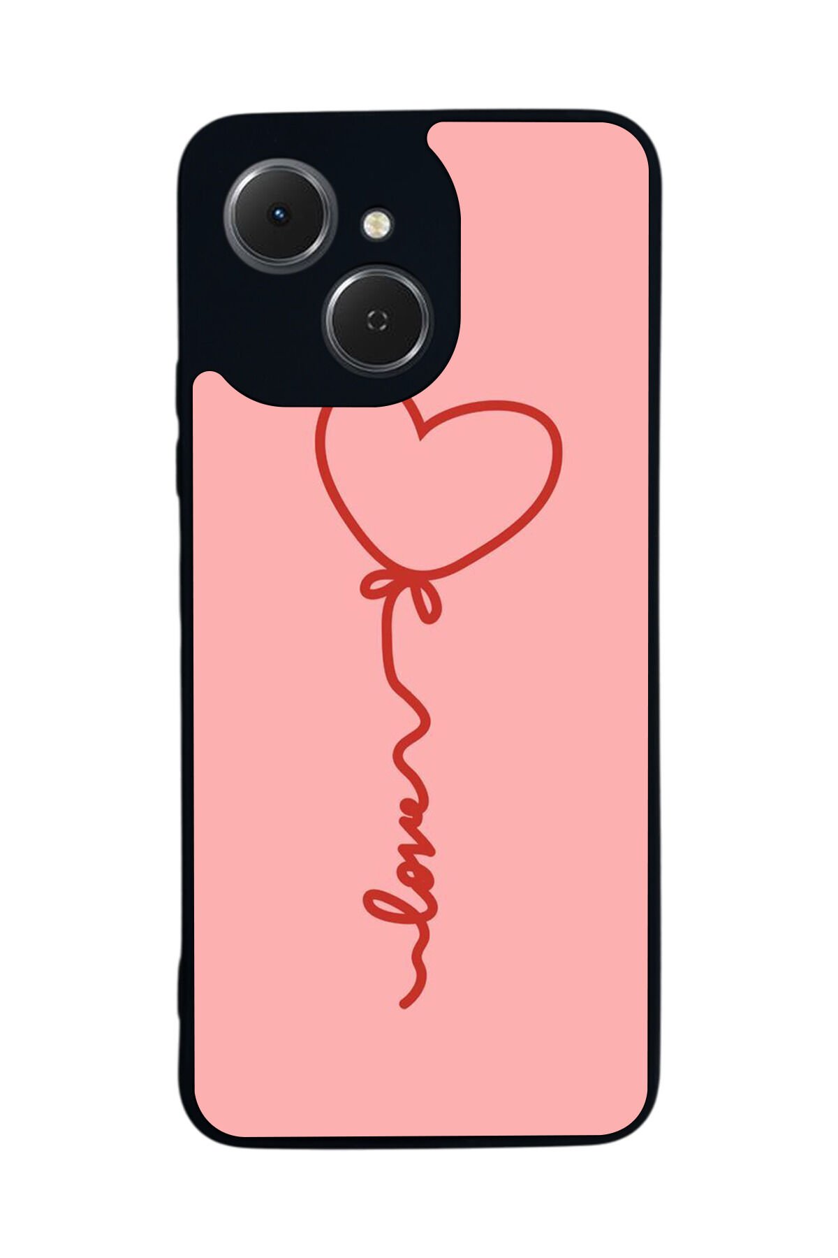 Tecno Spark 40C Uyumlu Kalp Love Tasarımlı Glossy Premium Kılıf