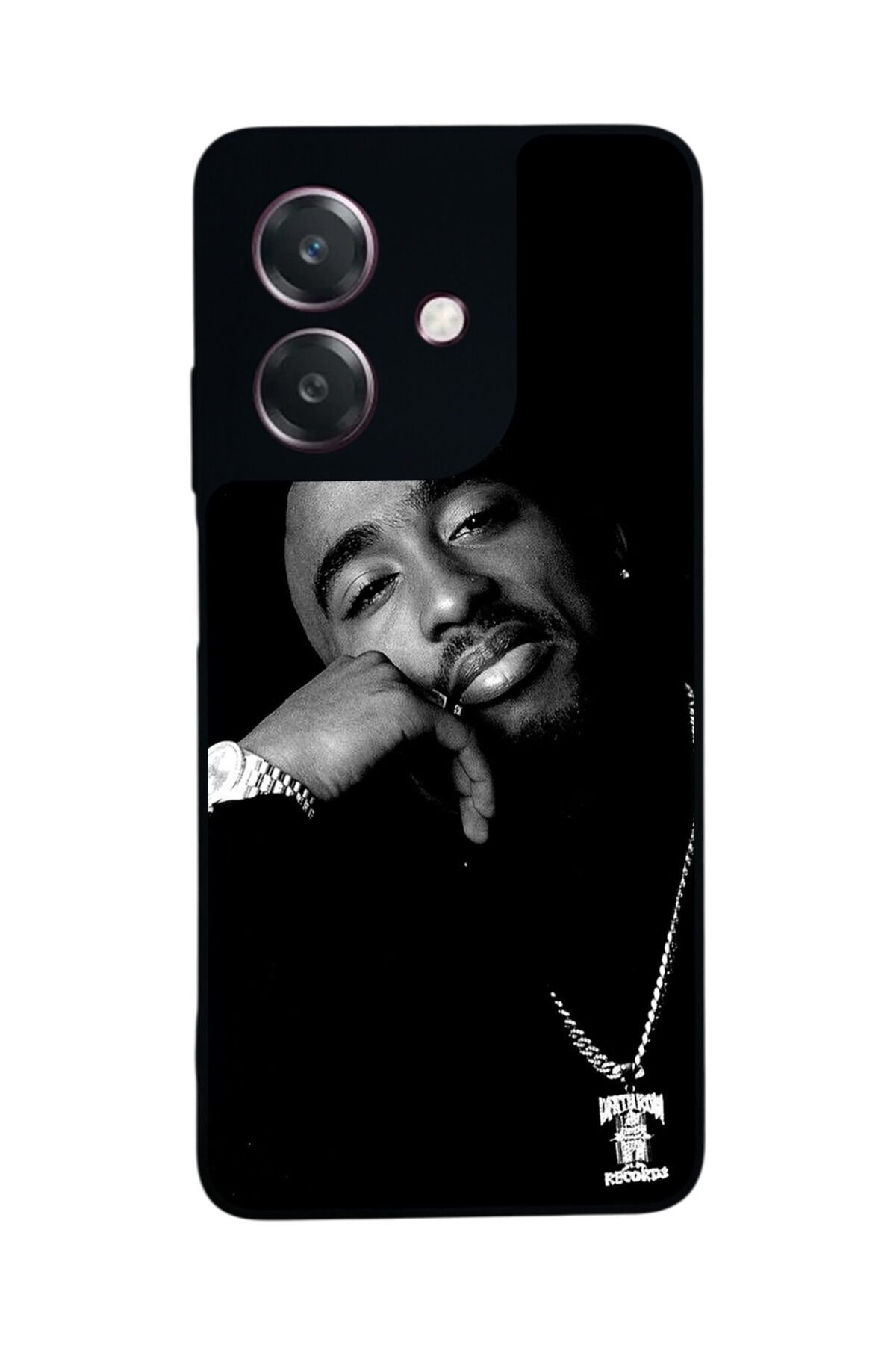 Oppo A3 5G Uyumlu Tupac Tasarımlı Glossy Premium Kılıf