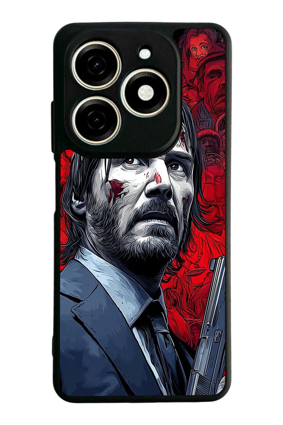 Infınıx Smart 8 Pro Uyumlu JohnWick Tasarımlı Glossy Premium Kılıf
