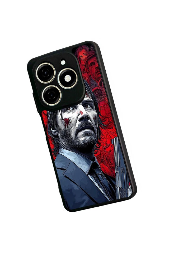 Infınıx Smart 8 Pro Uyumlu JohnWick Tasarımlı Glossy Premium Kılıf
