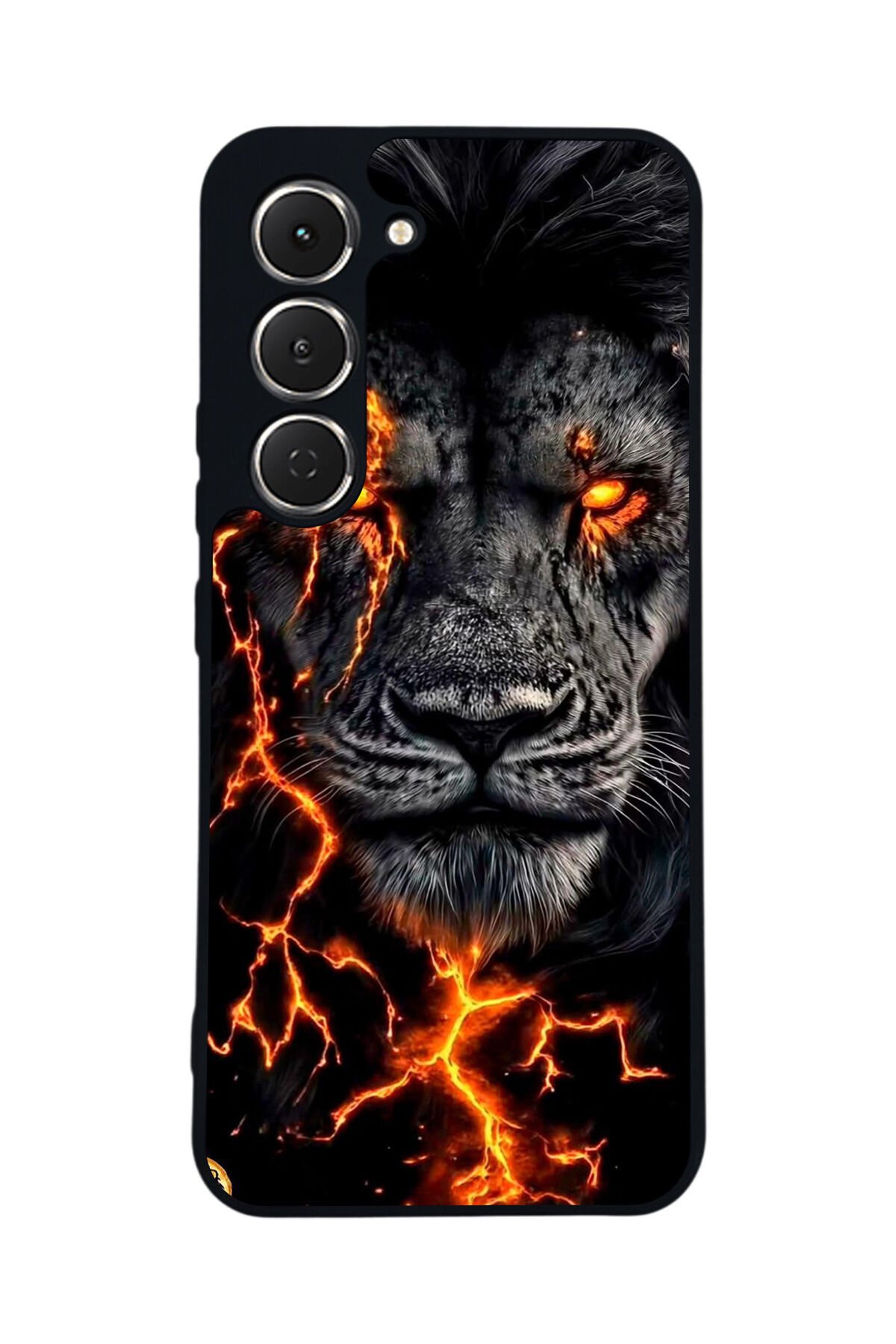 Tecno Spark 40 Pro Uyumlu Aslan Tasarımlı Glossy Premium Kılıf