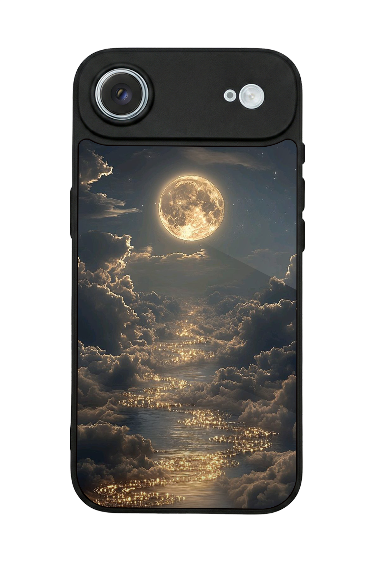 iPhone 17 Air Uyumlu Ay Tasarımlı Glossy Premium Kılıf
