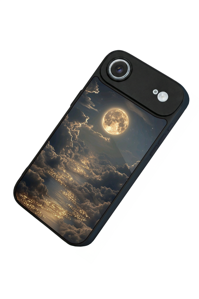iPhone 17 Air Uyumlu Ay Tasarımlı Glossy Premium Kılıf