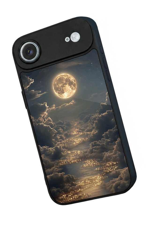 iPhone 17 Air Uyumlu Ay Tasarımlı Glossy Premium Kılıf