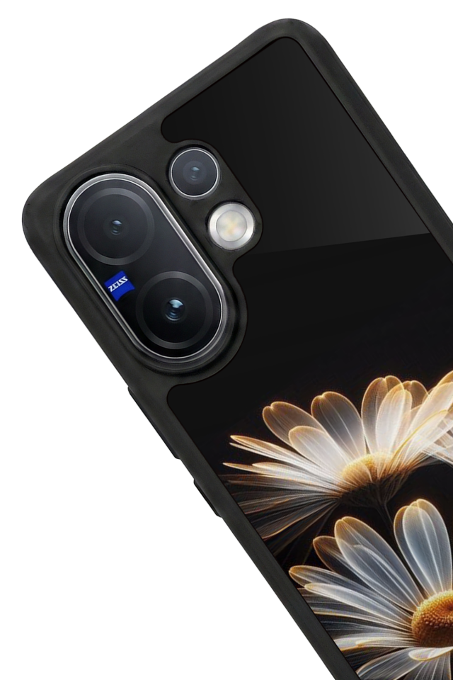 Vivo V60 Uyumlu Cicek Tasarımlı Glossy Premium Kılıf