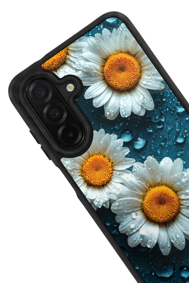 Samsung Galaxy A56 Uyumlu Cicek Tasarımlı Glossy Premium Kılıf