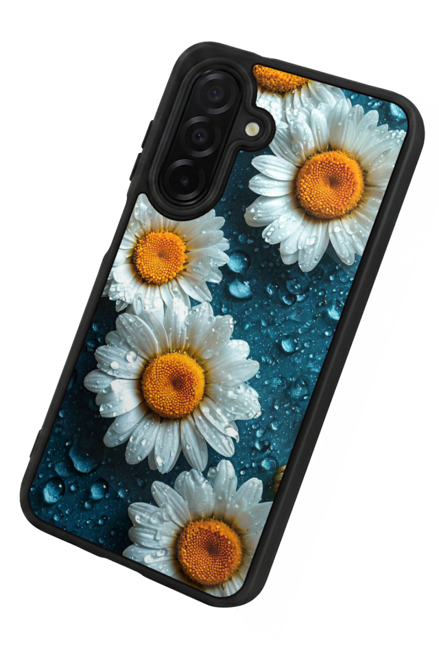 Samsung Galaxy A56 Uyumlu Cicek Tasarımlı Glossy Premium Kılıf
