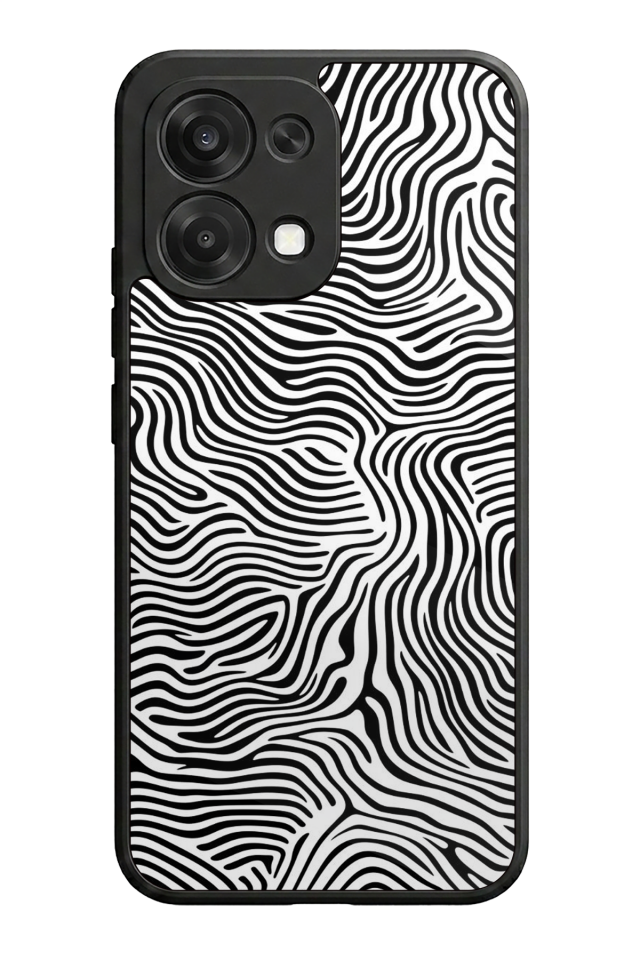 Oppo A6 Pro Uyumlu Çizgi Sanatı Tasarımlı Glossy Premium Kılıf