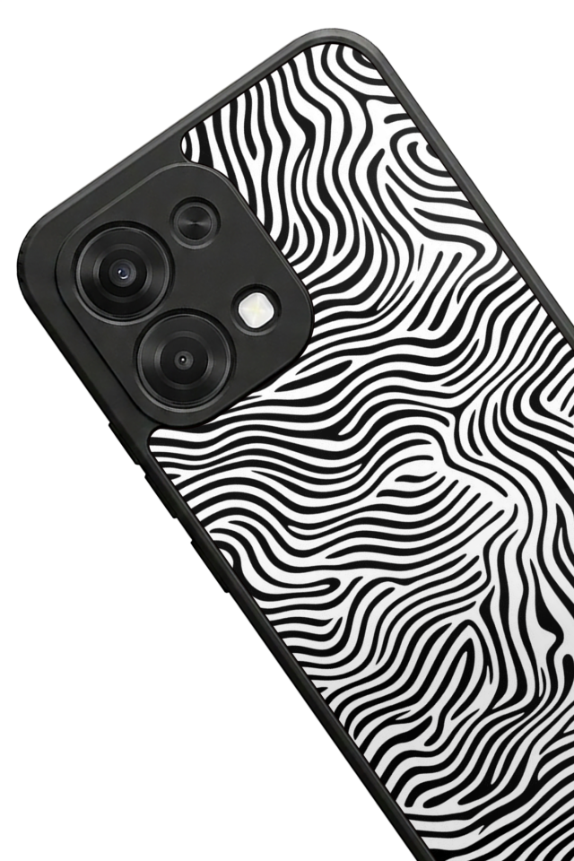 Oppo A6 Pro Uyumlu Çizgi Sanatı Tasarımlı Glossy Premium Kılıf