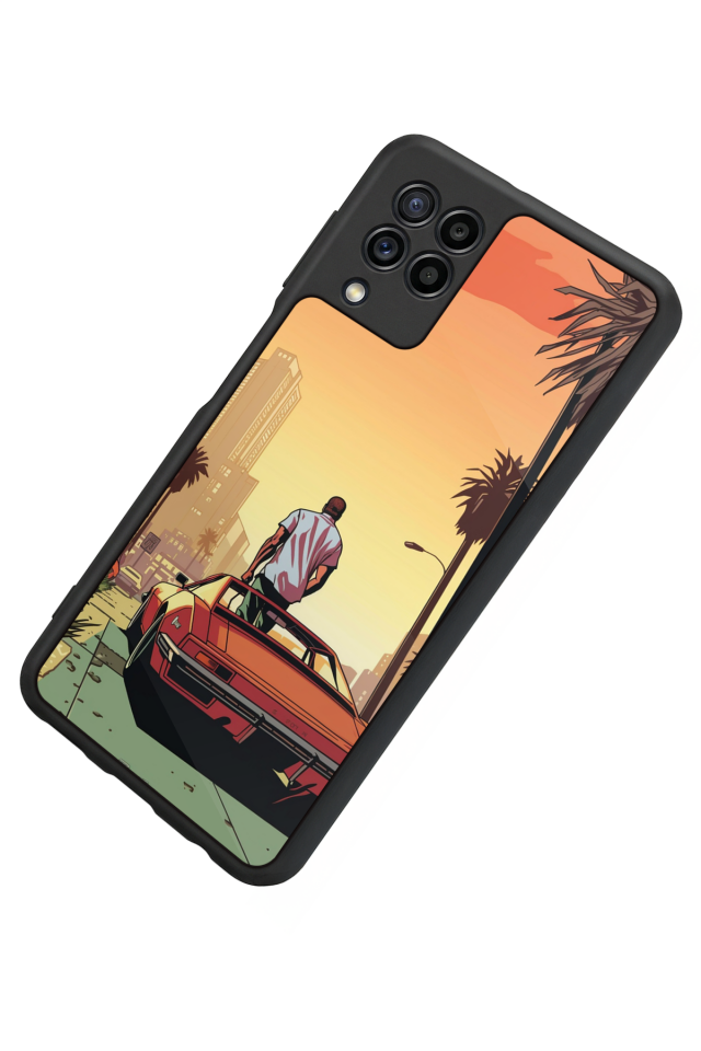 Samsung Galaxy M22 Uyumlu GTA Tasarımlı Glossy Premium Kılıf