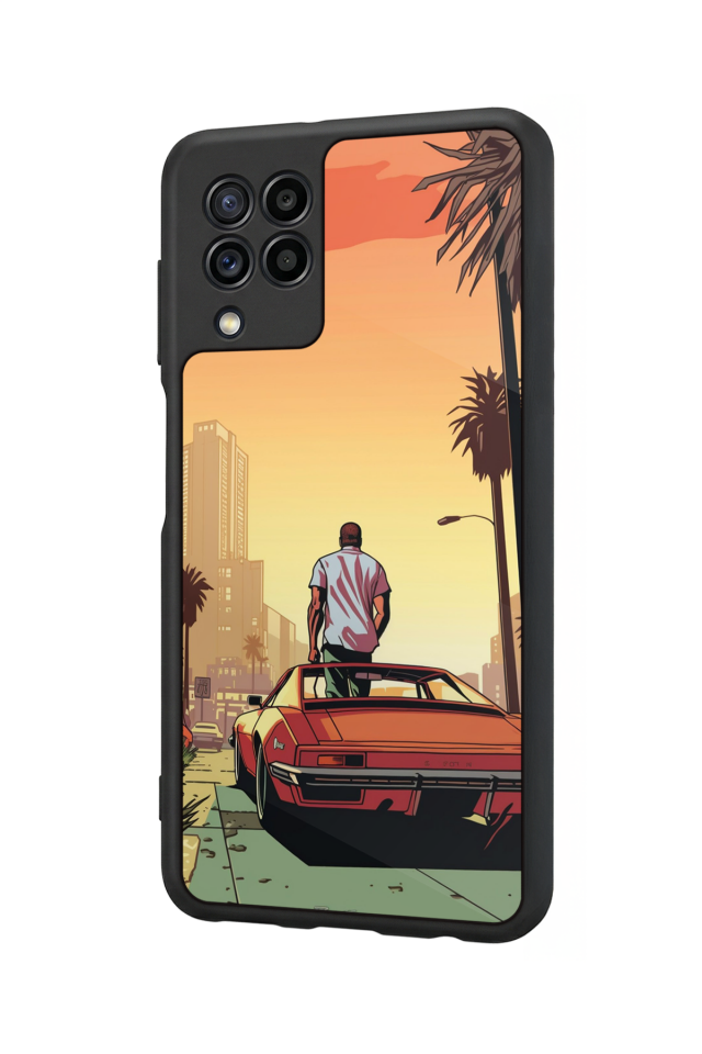Samsung Galaxy M22 Uyumlu GTA Tasarımlı Glossy Premium Kılıf