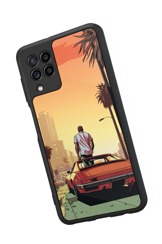Samsung Galaxy M22 Uyumlu GTA Tasarımlı Glossy Premium Kılıf