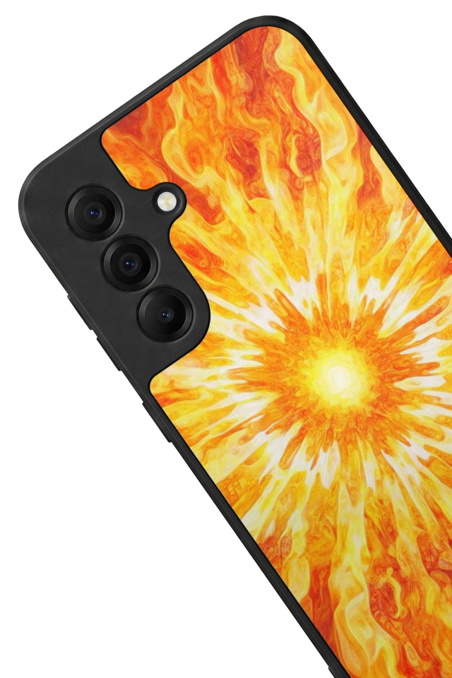 Samsung Galaxy A17 Uyumlu Güneş Tasarımlı Glossy Premium Kılıf