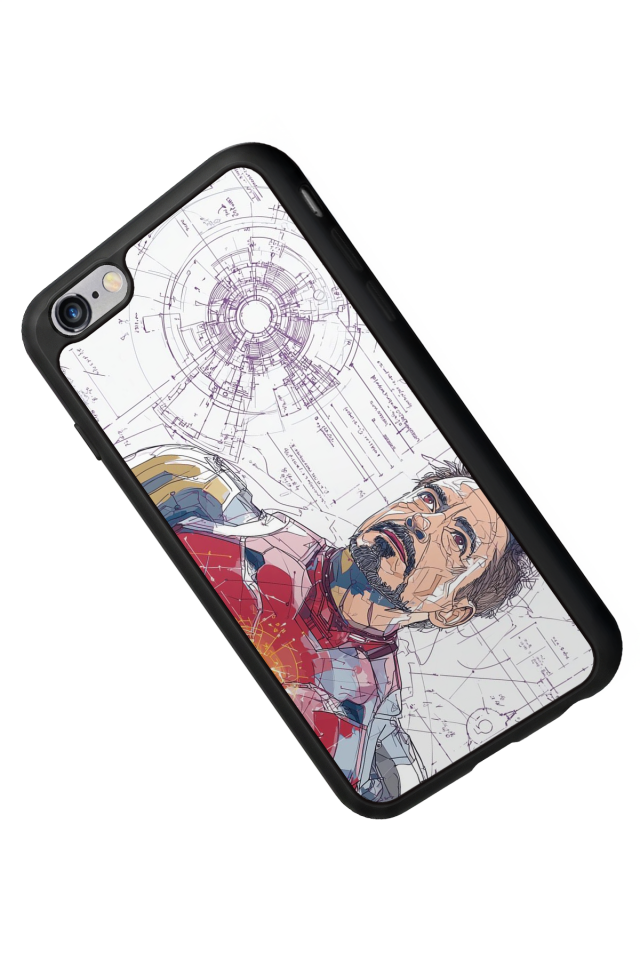 iPhone 6 Plus Uyumlu Iron Man ( Demir Adam ) Tasarımlı Glossy Premium Kılıf