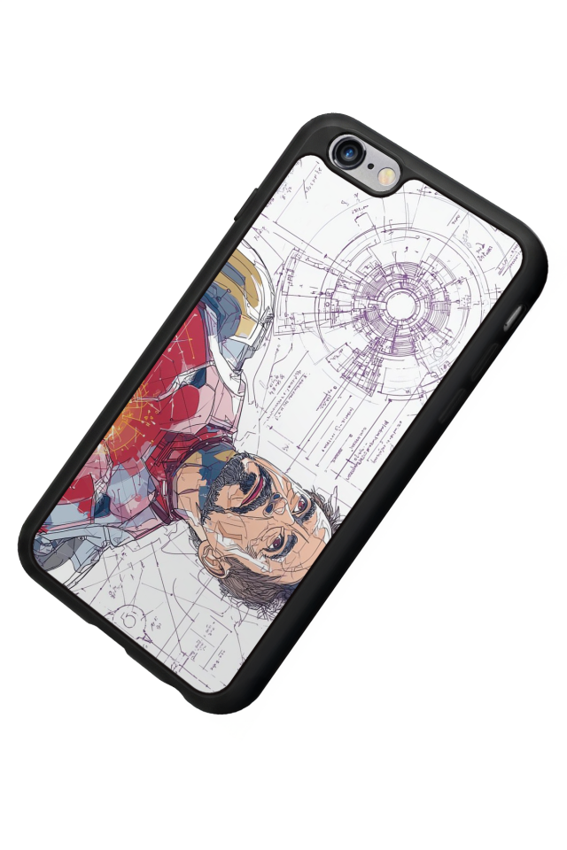 iPhone 6 Plus Uyumlu Iron Man ( Demir Adam ) Tasarımlı Glossy Premium Kılıf