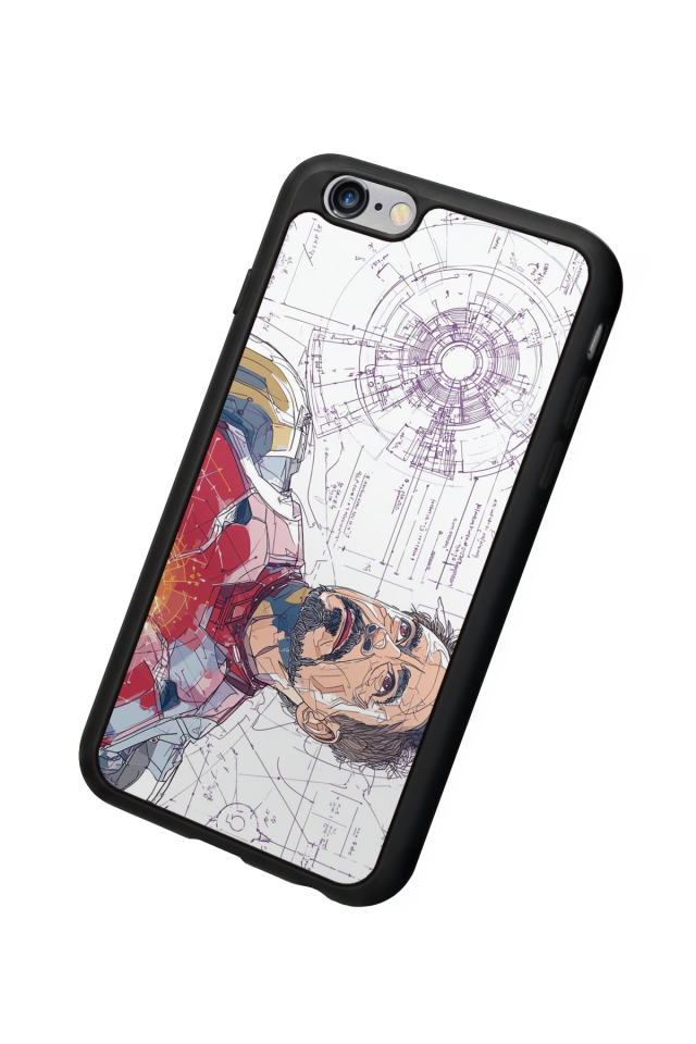 iPhone 6 Plus Uyumlu Iron Man ( Demir Adam ) Tasarımlı Glossy Premium Kılıf
