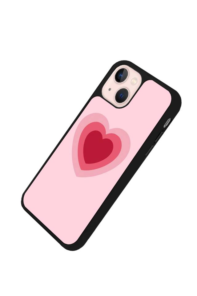 iPhone 15 Uyumlu Kalp Love Tasarımlı Glossy Premium Kılıf