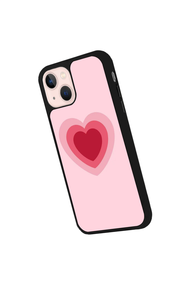 iPhone 15 Uyumlu Kalp Love Tasarımlı Glossy Premium Kılıf