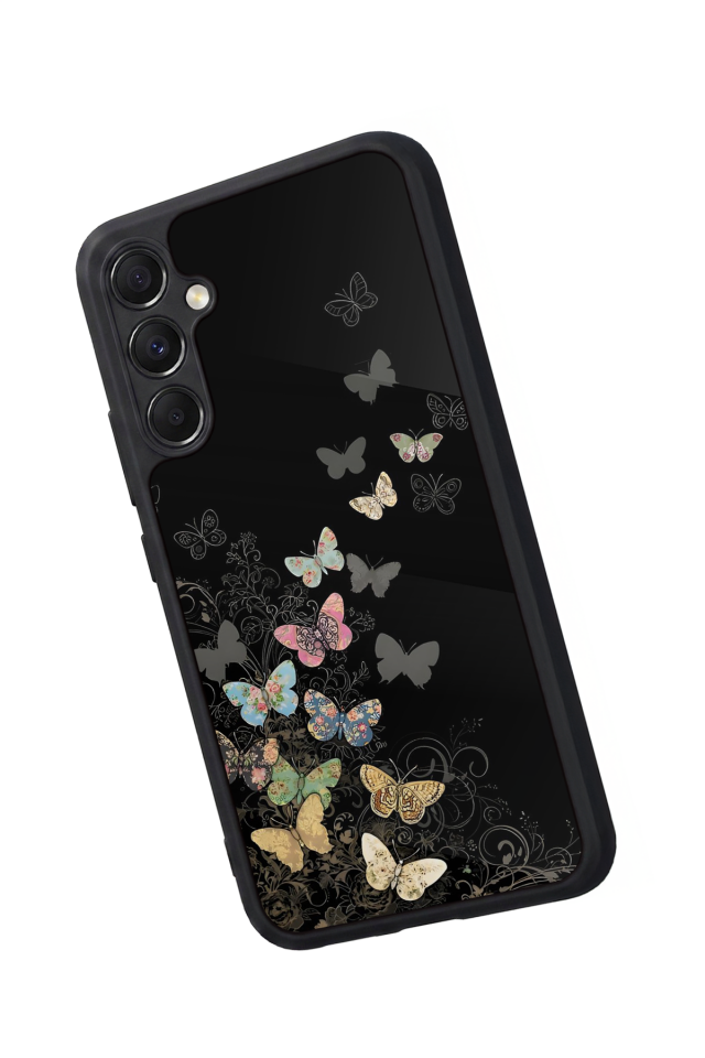 Samsung Galaxy A34 Uyumlu Kelebek Tasarımlı Glossy Premium Kılıf
