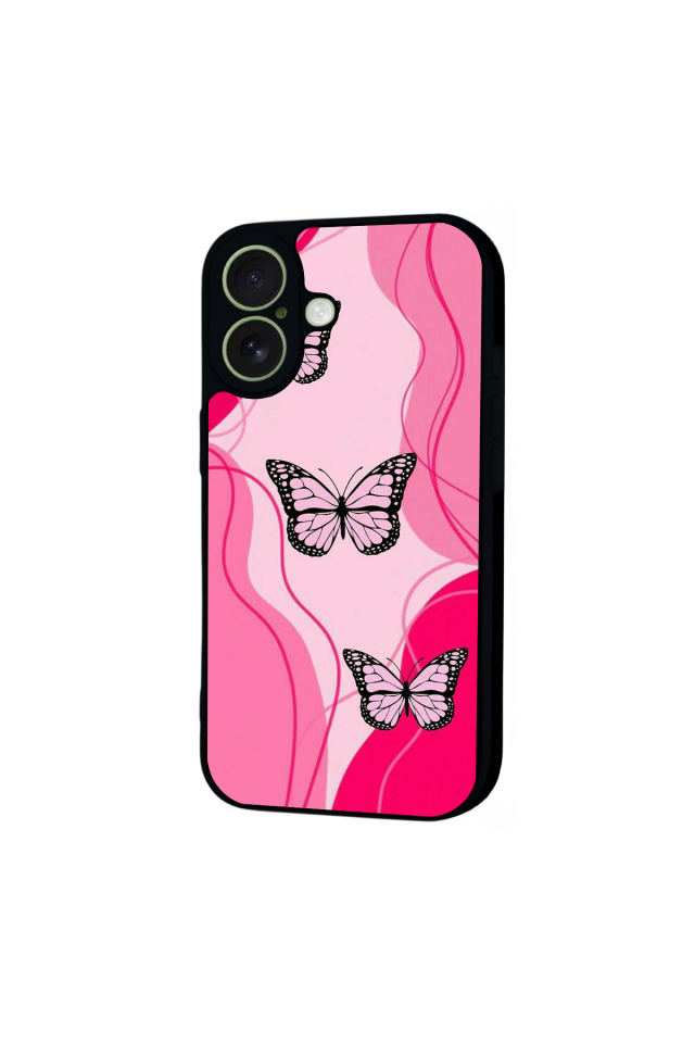 iPhone 17 Uyumlu Kelebek Tasarımlı Glossy Premium Kılıf