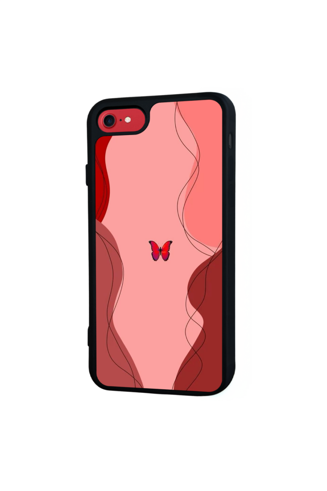 iPhone 7 Uyumlu Kelebek Tasarımlı Glossy Premium Kılıf