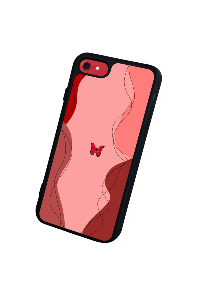 iPhone 7 Uyumlu Kelebek Tasarımlı Glossy Premium Kılıf
