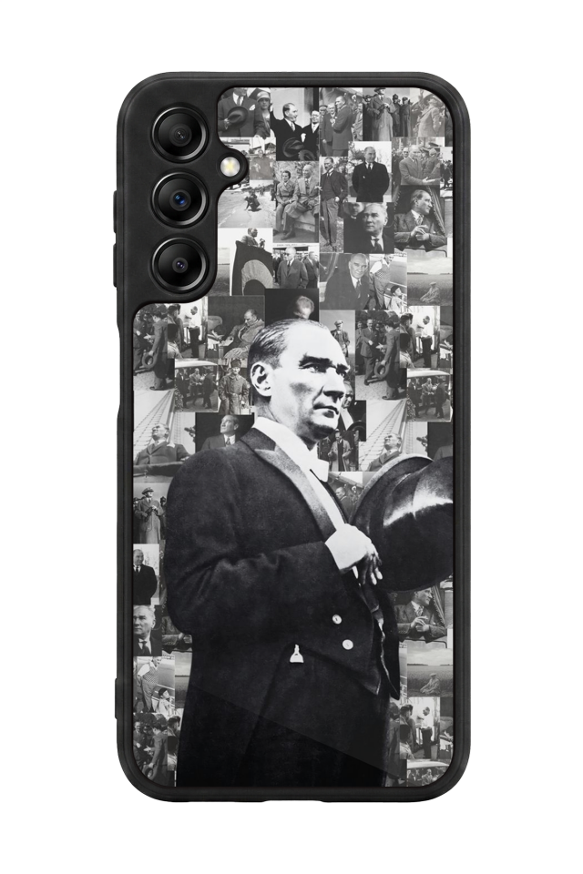 Samsung Galaxy A14 Uyumlu Mustafa Kemal Ataturk Tasarımlı Glossy Premium Kılıf