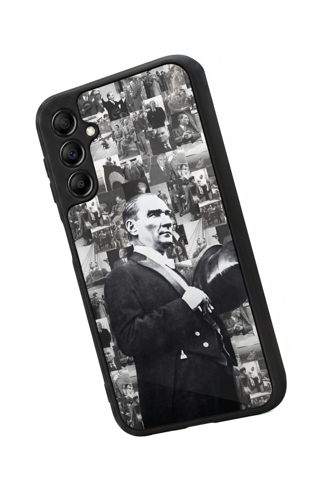 Samsung Galaxy A14 Uyumlu Mustafa Kemal Ataturk Tasarımlı Glossy Premium Kılıf