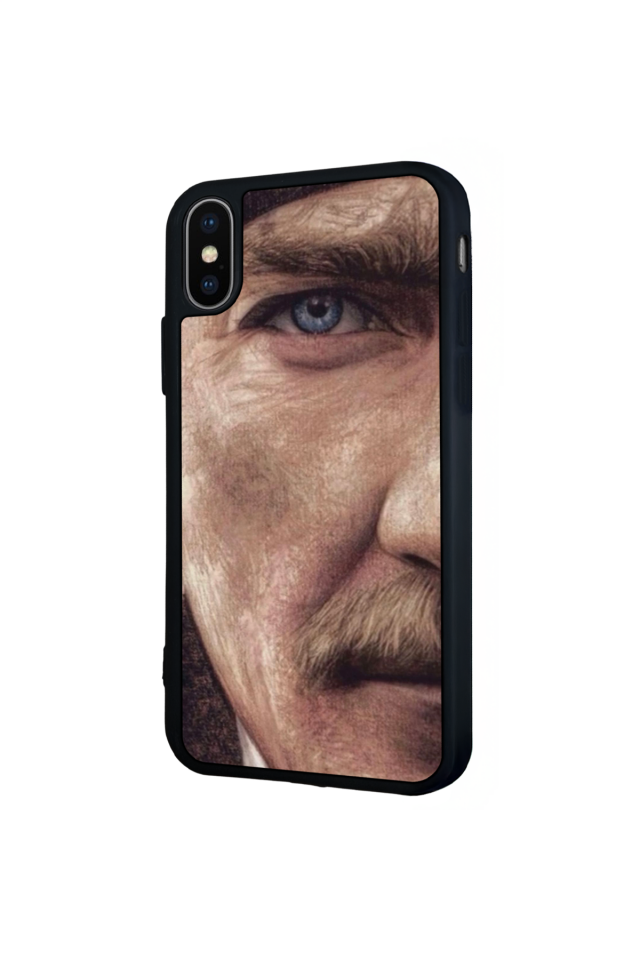 iPhone XS Max Uyumlu Mustafa Kemal Ataturk Tasarımlı Glossy Premium Kılıf