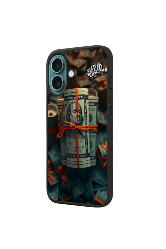 iPhone 16 Uyumlu Para Tasarımlı Glossy Premium Kılıf