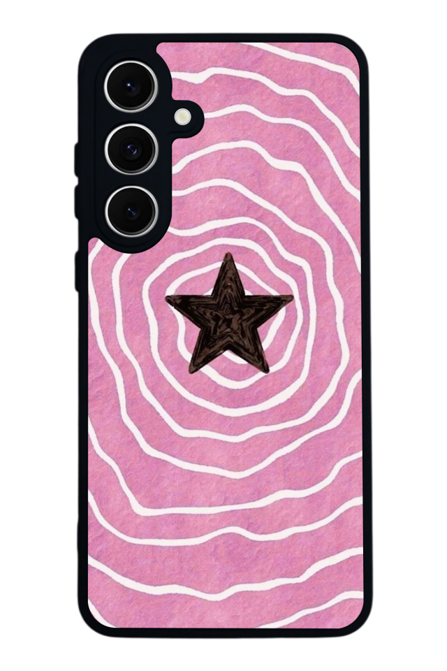Samsung Galaxy S24 FE Uyumlu Retro Yildizlar Tasarımlı Glossy Premium Kılıf