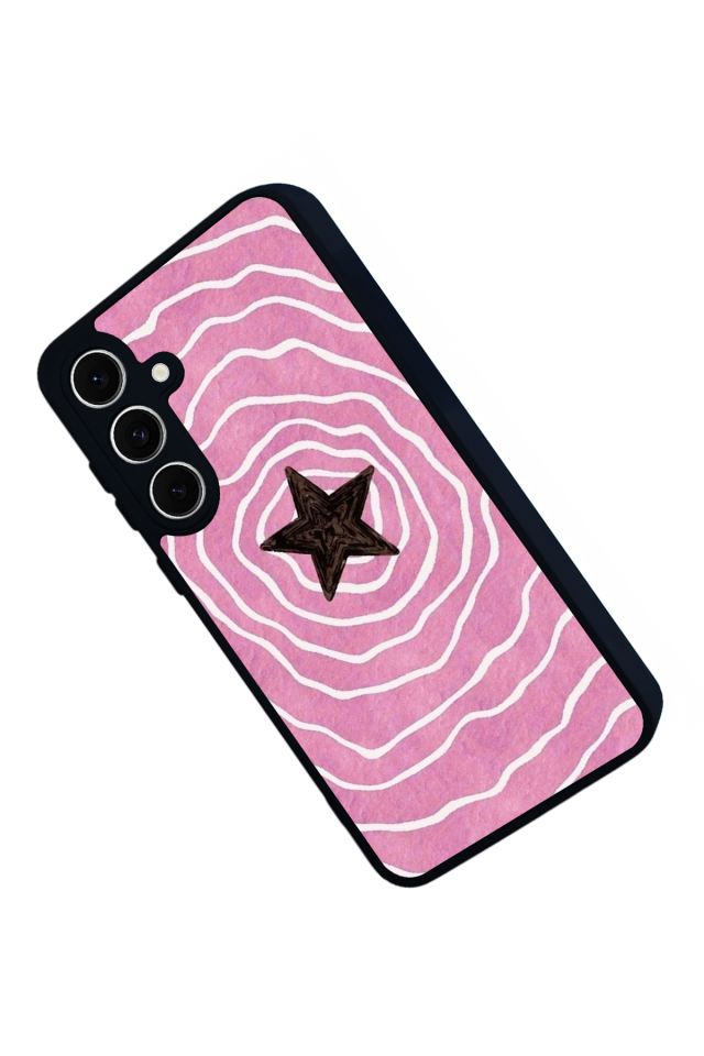 Samsung Galaxy S24 FE Uyumlu Retro Yildizlar Tasarımlı Glossy Premium Kılıf