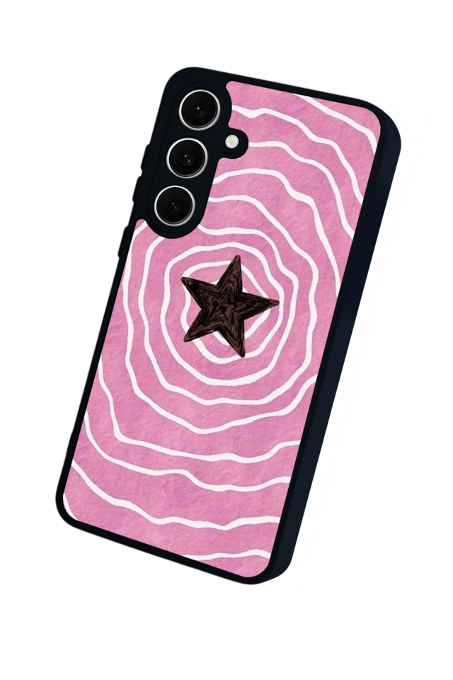 Samsung Galaxy S24 FE Uyumlu Retro Yildizlar Tasarımlı Glossy Premium Kılıf