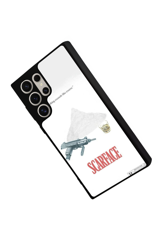 Samsung Galaxy S23 Ultra Uyumlu Scarface Tasarımlı Glossy Premium Kılıf