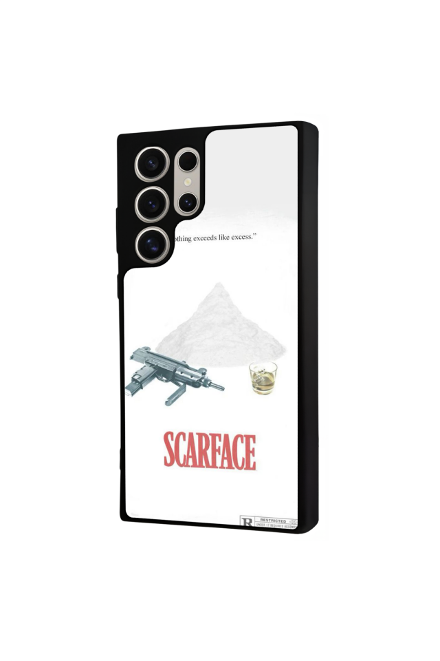 Samsung Galaxy S23 Ultra Uyumlu Scarface Tasarımlı Glossy Premium Kılıf