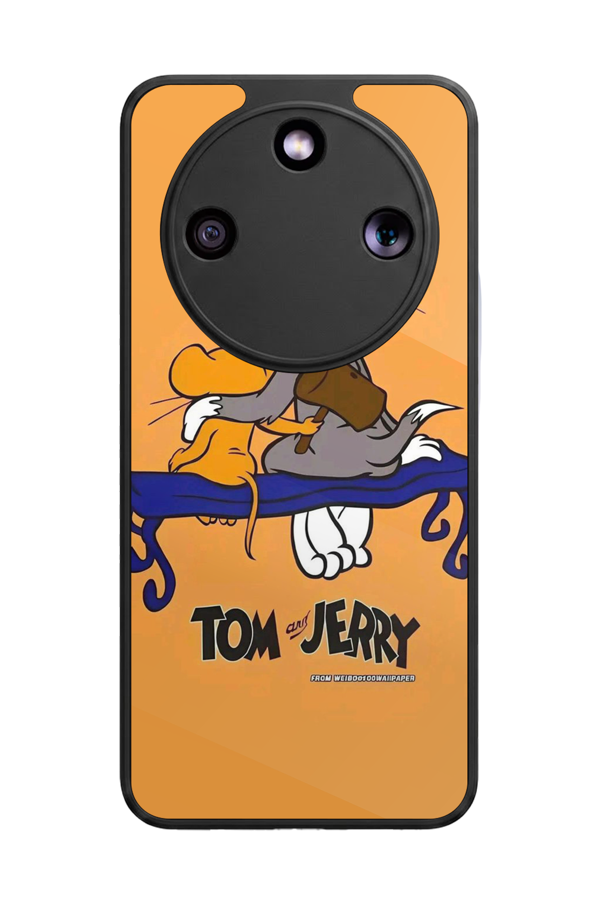 Honor Magic 8 Lite Uyumlu Tom And Jerry Tasarımlı Glossy Premium Kılıf