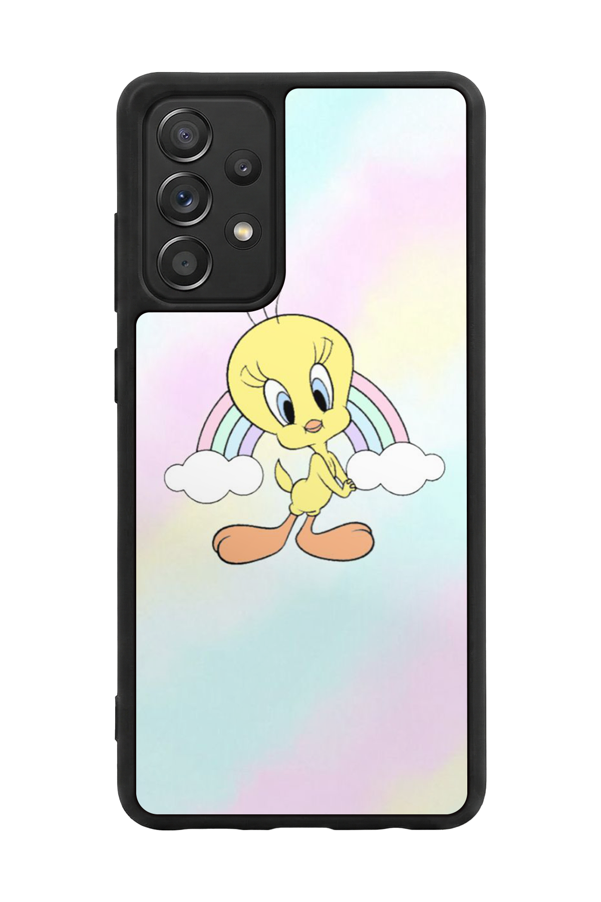 Samsung Galaxy A72 Uyumlu Tweety Tasarımlı Glossy Premium Kılıf