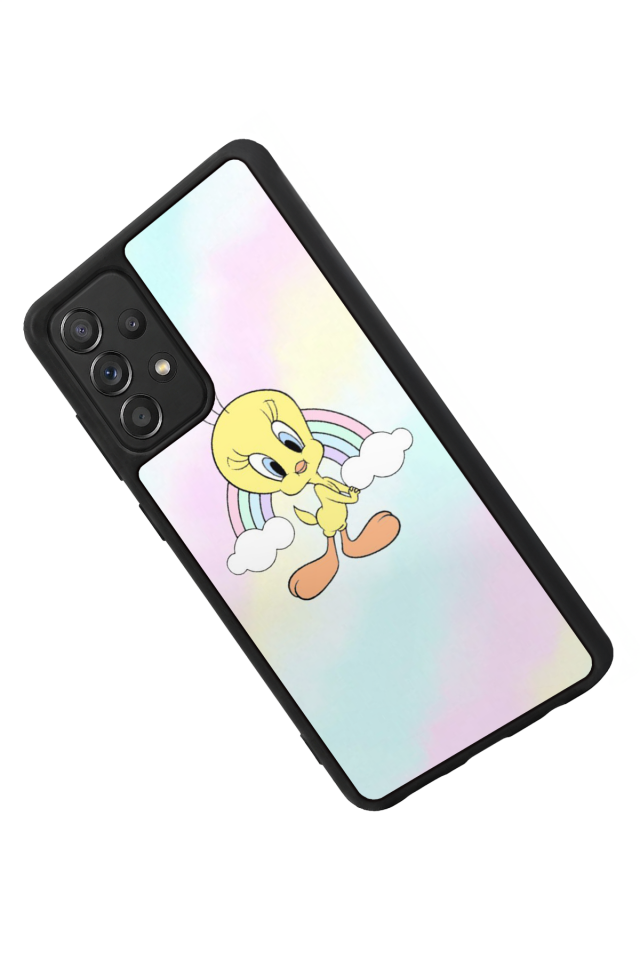 Samsung Galaxy A72 Uyumlu Tweety Tasarımlı Glossy Premium Kılıf