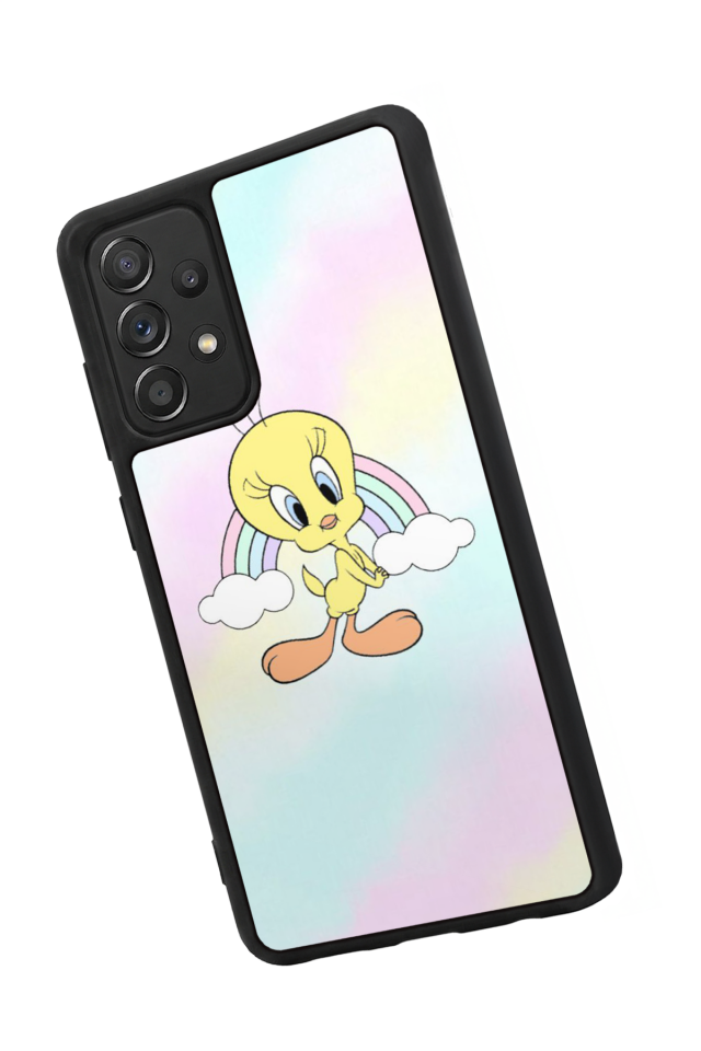 Samsung Galaxy A72 Uyumlu Tweety Tasarımlı Glossy Premium Kılıf