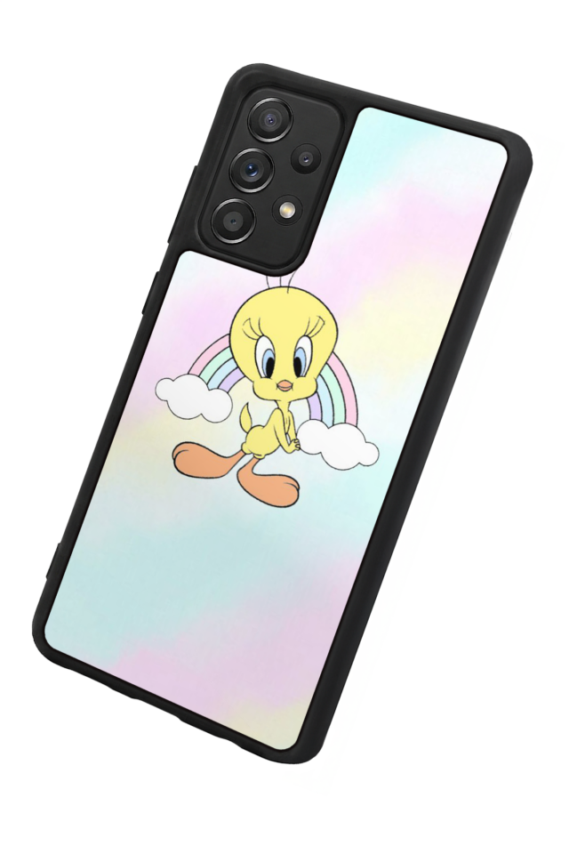 Samsung Galaxy A72 Uyumlu Tweety Tasarımlı Glossy Premium Kılıf