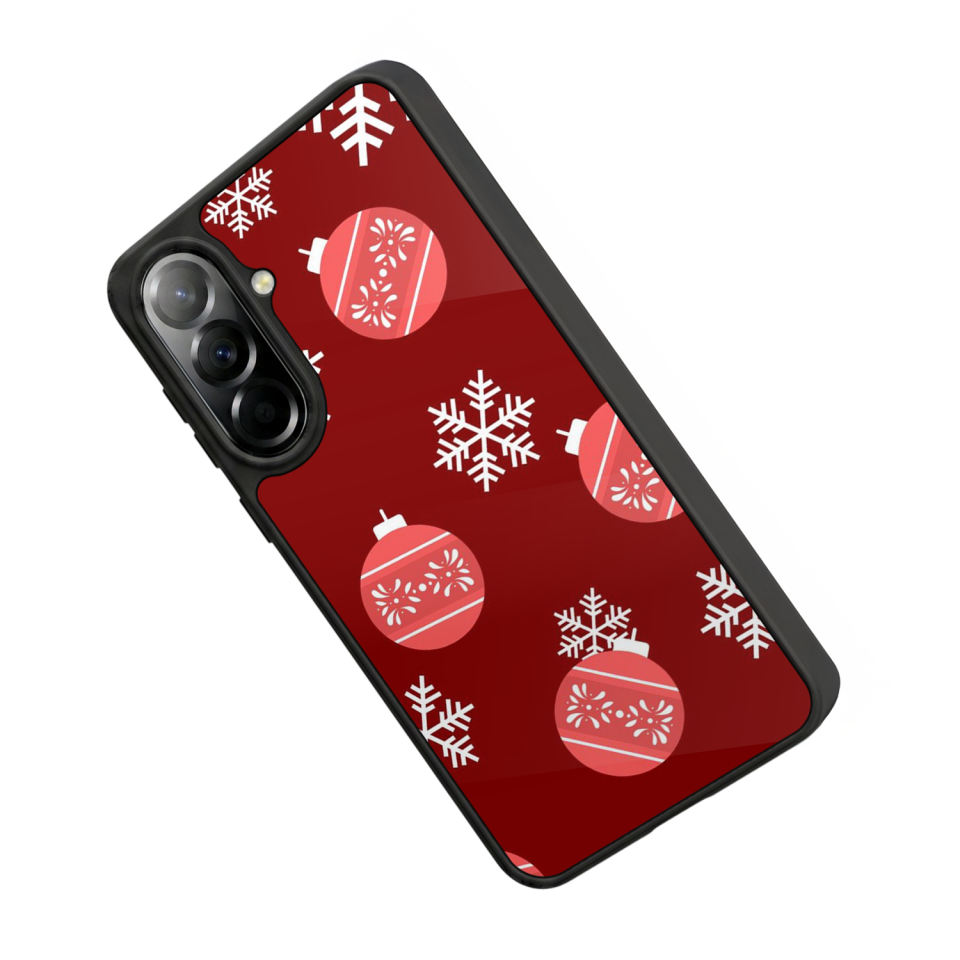Samsung Galaxy A57 Uyumlu Yilbasi Christmas Tasarımlı Glossy Premium Kılıf