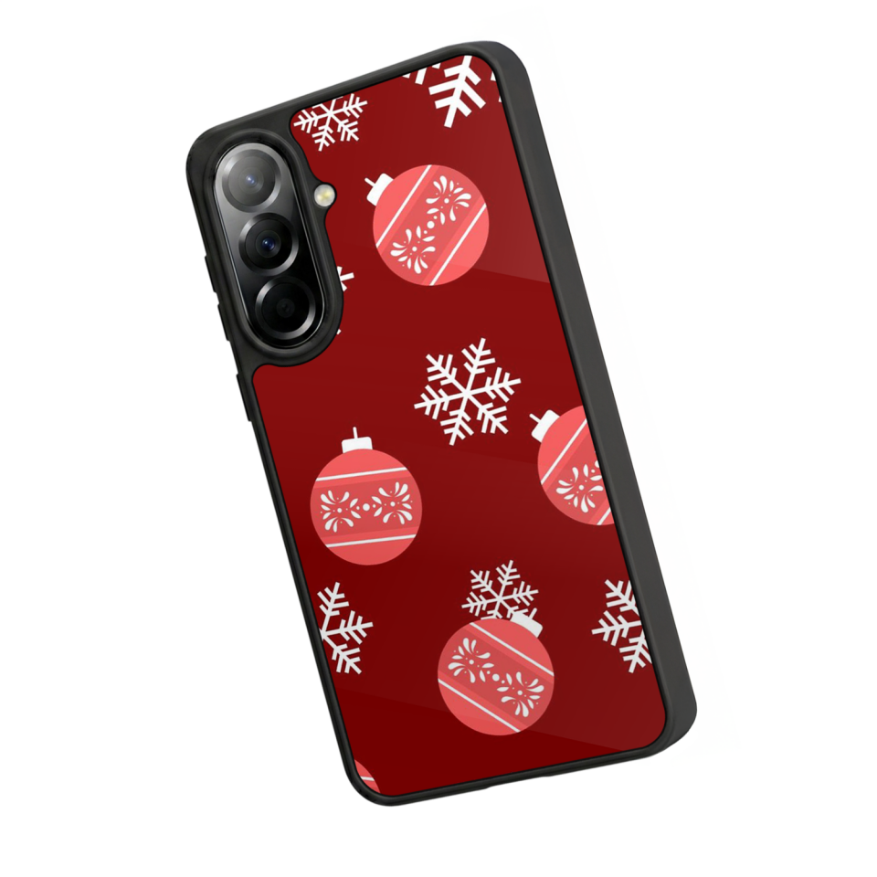 Samsung Galaxy A57 Uyumlu Yilbasi Christmas Tasarımlı Glossy Premium Kılıf