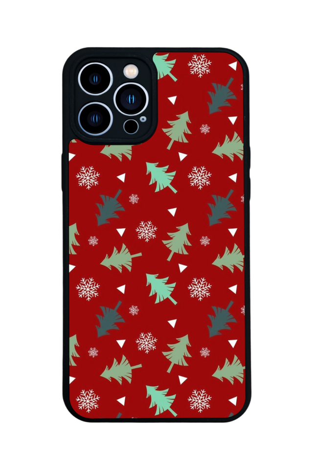 iPhone 12 Pro Max Uyumlu Yilbasi Christmas Tasarımlı Glossy Premium Kılıf